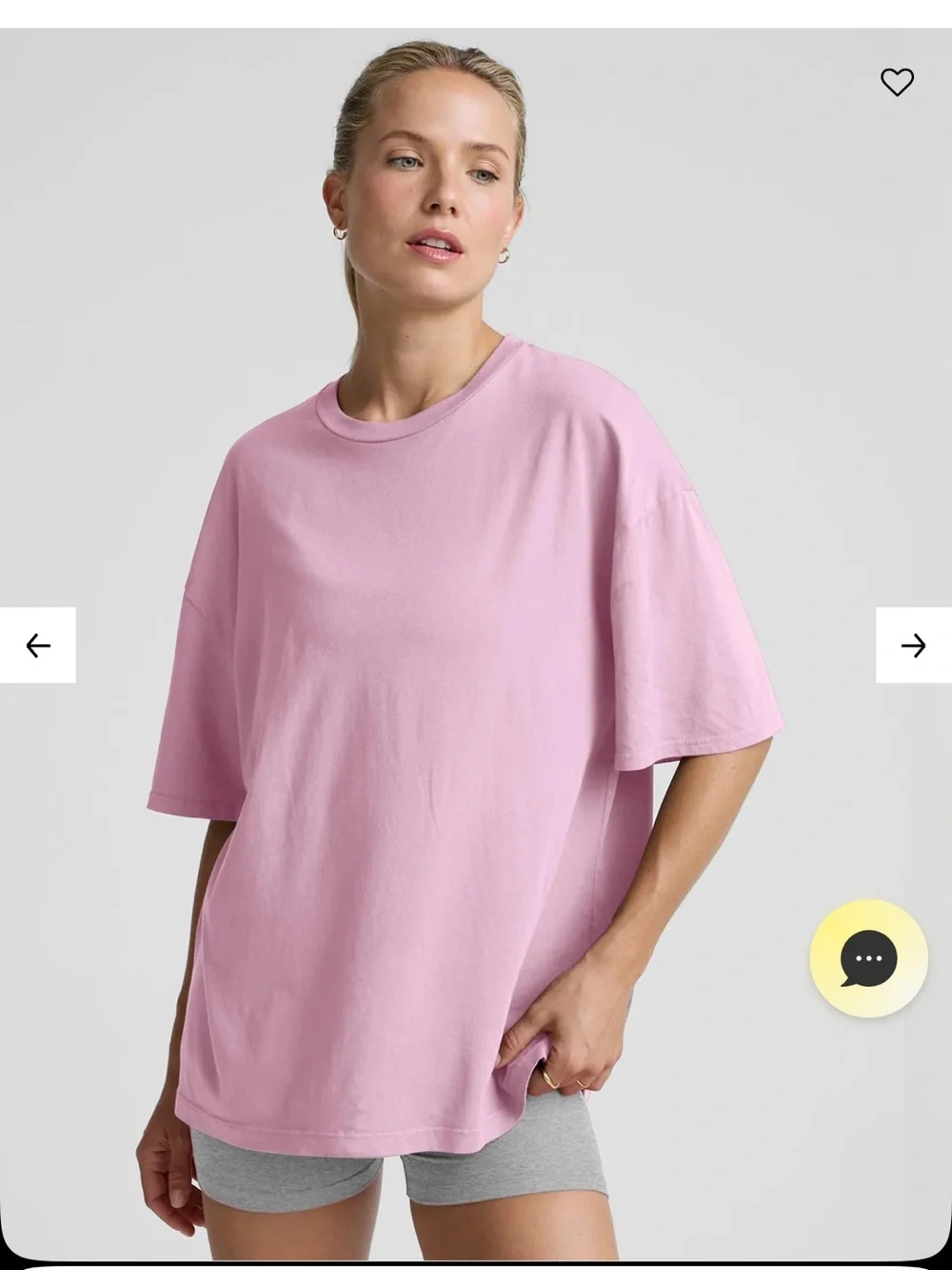 Beyond Yoga Oversized Light Pink Crew Tee - Picture 3 of 3
